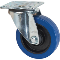 Blue Caster, Swivel, 5" (127 mm), Rubber, 400 lbs. (181 kg.) Smart Ofis