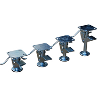 Floor Lock Brakes - Standard Duty, 9-13/16" Extended Height, 8-3/4" Retracted Height, Galvanized Smart Ofis