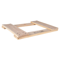 Cadre de socle roulant en bois dur, Roues en Non compris, Capacit&eacute; de 900 lb, 18" la x 24" p x 1,5" h Smart Ofis