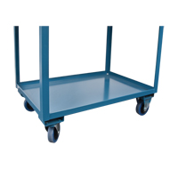 Deep Lipped Service Cart, 2 Tiers, 24" W x 47" H x 36" D, 1200 lbs. Capacity Smart Ofis