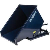 Self-Dumping Hopper, Steel, 3/4 cu.yd., Blue Smart Ofis