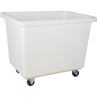 Tapered Wall Box Truck, White Polyethylene, 43" L x 30" W x 34" H, 16 cu. ft. Volume, 600 lbs. Capacity Smart Ofis