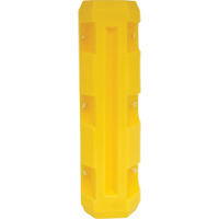Slim Column Protector, 3" x 3" Inside Opening, 12" L x 12" W x 42" H, Yellow Smart Ofis
