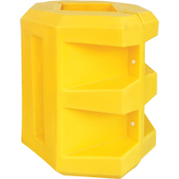 Short Column Protector, 6" x 6" Inside Opening, 24" L x 24" W x 24" H, Yellow Smart Ofis