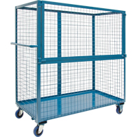 Wire Mesh Stock Truck, Steel, 24" x 55" x 36", 1200 lbs. Capacity Smart Ofis