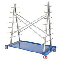 A-Frame Bar & Pipe Cart, Steel, 36-3/4" W x 73-3/4" D x 72-1/2" H, 2000 lbs. Capacity Smart Ofis