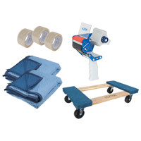 Moving Kit, Wood Frame, 18" W x 30" L, 1000 lbs. Capacity Smart Ofis