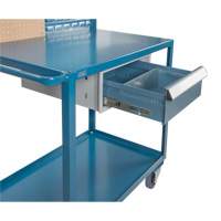 Mobile Service Cart, 2 Tiers, 24" W x 57" H x 40" D, 1200 lbs. Capacity Smart Ofis
