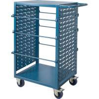 Mobile Wire Spool Cart, Steel, 6 Rod, 21" W x 48" H x 38" D, 1200 lbs. Capacity Smart Ofis