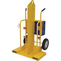 Welding Cylinder Torch Cart, Foam-Filled Wheels, 24" W x 19-1/2" L Base, 500 lbs. Smart Ofis