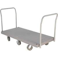Heavy Duty Plastic Platform Truck, 60" L x 30" W, 3000 lbs. Cap., Polyurethane Wheels Smart Ofis