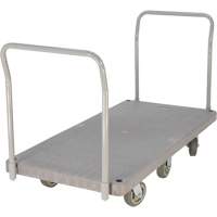 Heavy Duty Plastic Platform Truck, 60" L x 30" W, 3000 lbs. Cap., Polyurethane Wheels Smart Ofis