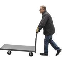 Platform Truck, 48" L x 24" W, 2000 lbs. Capacity, Rubber Casters Smart Ofis