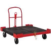 Towable Pallet Cart, 54-1/2" L x 51" W, 2500 lbs. Cap., Polyolefin Wheels Smart Ofis