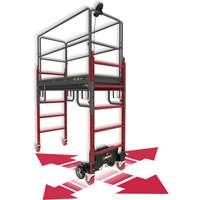 Complete Motorized Buildman 6' Baker Scaffold Kit, 31" D x 118-3/4" H Smart Ofis