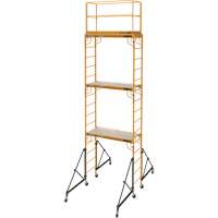 Complete 18' Drywall  Baker Scaffold Tower Set, 122" D x 236" H Smart Ofis