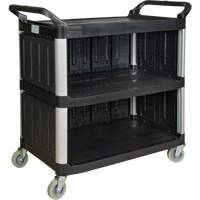 Chariot utilitaire, 3 tiers, 19-3/4" x 37-1/2" x 40-1/4", Capacit&eacute; 250 lb Smart Ofis