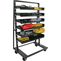Single-Sided Heavy Duty A-Frame Cart with 6 Trays, 38" x 25" x 63", 2500 lbs. Capacity Smart Ofis