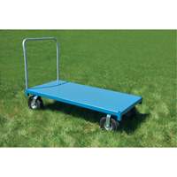 Heavy-Duty Platform Truck, 48" L x 24" W, 1200 lbs. Capacity, Flat Free Casters Smart Ofis