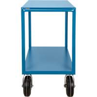 Outdoor Shelf Cart, 2 Tiers, 18" W x 39" H x 33" D, 1200 lbs. Capacity Smart Ofis