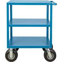 Outdoor Shelf Cart, 3 Tiers, 18" W x 39" H x 33" D, 1200 lbs. Capacity Smart Ofis