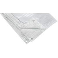 Insulated Tarp, Polyethylene, White, 20' x 12' x 8 mils Smart Ofis