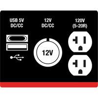 G&eacute;n&eacute;ratrice &agrave; onduleur, Surtension 2500 W, Nominale 1800 W, R&eacute;servoir 4,2 L Smart Ofis