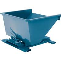 Self-Dumping Hopper, Steel, 3/4 cu.yd., Blue Smart Ofis
