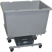 Scale Carts, Polyethylene, 33" L x 23" W x 33" H, 7 cu. ft. Volume, 250 lbs. Capacity Smart Ofis