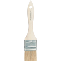 Chip Paint Brush, White China, Wood Handle, 1-1/2" Width Smart Ofis