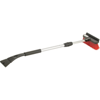 Snow Brooms, Telescopic, Nylon Polyethylene Blade, 36" Long, Red Smart Ofis