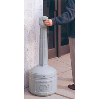 Cendriers Smoker's Cease-Fire, Sur pied, Plastique, Capacit&eacute; 4 gal. US, Hauteur 38-1/2" Smart Ofis