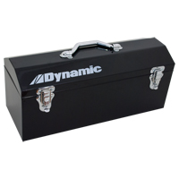 Hip Roof Tool Box, 7" D x 19" W x 7-1/2" H, Black Smart Ofis