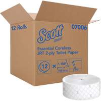 Scott&reg; Essential Toilet Paper, Jumbo/Coreless Roll, 2 Ply, 1150' Length, White Smart Ofis