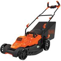 Lawn Mower with Comfort Grip Handle, Push Walk-Behind, Electric, 17" Cutting Width Smart Ofis