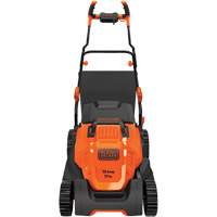 Lawn Mower with Comfort Grip Handle, Push Walk-Behind, Electric, 17" Cutting Width Smart Ofis