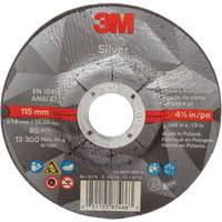Silver Cut-Off Wheel, 4-1/2" x 0.045", 7/8" Arbor, Type 27, Ceramic, 13300 RPM Smart Ofis