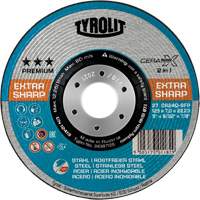 Cerabond X Grinding Wheel, 5" x 9/32", 7/8" Arbor, Ceramic, Type 27 Smart Ofis
