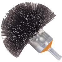Brosse sph&eacute;rique mont&eacute;e &agrave; fils cr&ecirc;p&eacute;s, 1-1/2", Fils 0,008", Tige 1/4" Smart Ofis