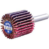 Mini-meule &agrave; lamelles mont&eacute;e sur tige, C&eacute;ramique d'alumine, Grain 40, 1" x 1" x 1/4" Smart Ofis