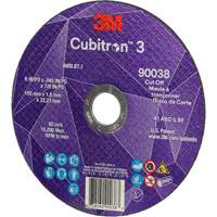 Cubitron 3 Cut-Off Wheel, 6" x 0.045", Type T27, Ceramic, 10200 RPM Smart Ofis