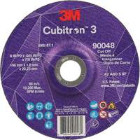 Cubitron 3 Cut-Off Wheel, 6" x 0.045", 7/8" Arbor, Type T27, Ceramic, 10200 RPM Smart Ofis