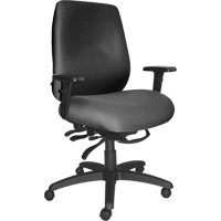 Cierra Heavy Duty Ergonomic Chairs, Fabric, Grey, 400 lbs. Capacity Smart Ofis