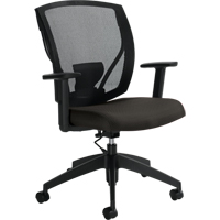 Chaises de travail, Tissu, Charbon, Capacit&eacute; 300 lb Smart Ofis