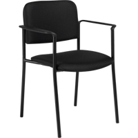 Stacking Chairs, Fabric, 32" High, 300 lbs. Capacity, Black Smart Ofis