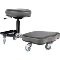 Chaise ergonomique Flex, Vinyle, Noir/gris Smart Ofis