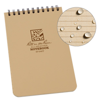 Pocket Top-Spiral Notebook, Soft Cover, Tan, 100 Pages, 4" W x 6" L Smart Ofis