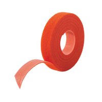Ruban pour gestion des câbles One-Wrap<sup>MD</sup>, Boucle et crochet, 25 vg x 5/8", Auto-aggripant, Orange OQ532 | Smart Ofis
