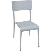 Ventura Stacking Chair, Polypropylene, 36" High, 300 lbs. Capacity, Grey Smart Ofis