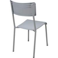 Ventura Stacking Chair, Polypropylene, 36" High, 300 lbs. Capacity, Grey Smart Ofis